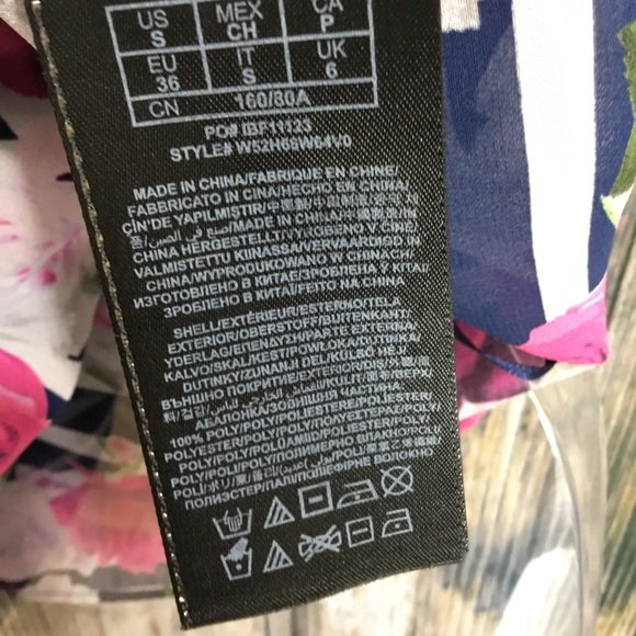 NWOT Guess Navy/Pink Criss Cross Tank Sz. S - Picture 8 of 8